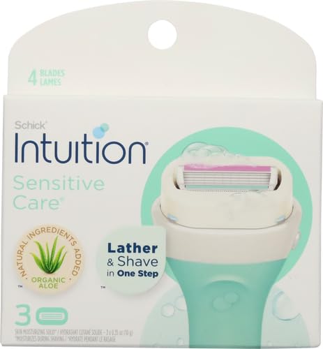 Schick Intuition Sensitive Skin Razor Refills with Aloe & Vitamin E - 3 Count