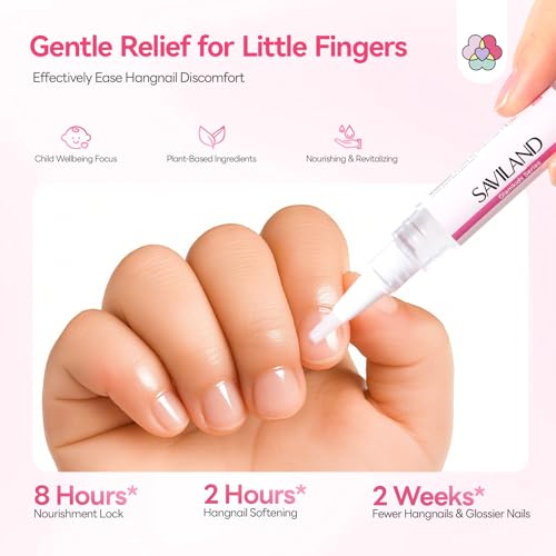 SAVILAND Kids Cuticle Oil Pen - Gentle Plant-Based Nail Care