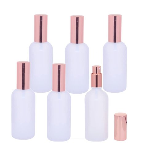 6 Packs Frosted Glass Spray Bottle Travel Spray Bottles Perfume Atomizer Fine Mist Spray Bottles DIY Empty Bottle For Essential Oils,Perfume,Cosmetic Liquids Funnel&dropper Labels Included,