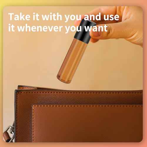 150 Pcs Essential Oil Roller Bottles 10 ml Leakproof Empty Glass Roll on Bottles with Stainless Steel Roller Balls with 20 Funnels 20 Droppers for Travel Perfume Essential Oil(Amber)