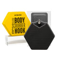 Silicone Body Scrubber with Hook - Charcoal