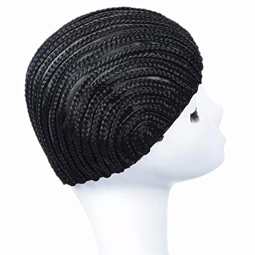 FEEL ME Braided Crochet Wig Cap for Cornrow Sew-In - Medium