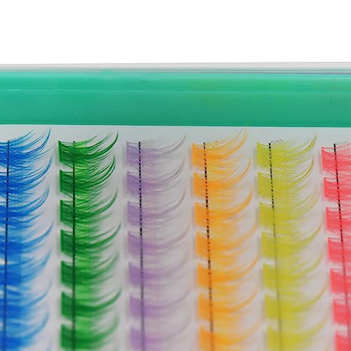 Lash Clusters Extensions Kit 204pcs 9 Colors Mixed 0.07mm D Curl