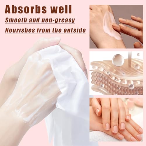 Nourishing Moisturizing Hand Mask Gloves for Dry Cracked Hands - 6 Pairs Set