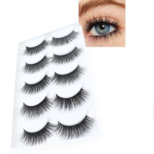 AFBeauty Wispy Fluffy False Eyelashes 5D Volume 16mm (5 Pairs)