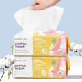 Disposable Face Towel 200 Cont, 7.9"X7.9"Clean Face Towelettes for Washing Face, 100% Cotton Soft Dry Wipe, Biodegradable Face Towels & Facial Tissuel Travel Size for Cleaning,Makeup Removal