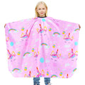 Kids Waterproof Hair Cutting Cape with Snap Closure – Unicorn