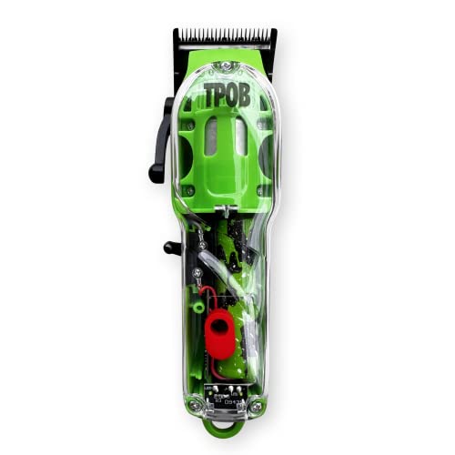 TPOB Green Slime 2 Barber Hair Clippers Set with Matte Case & Fade Blade for Men