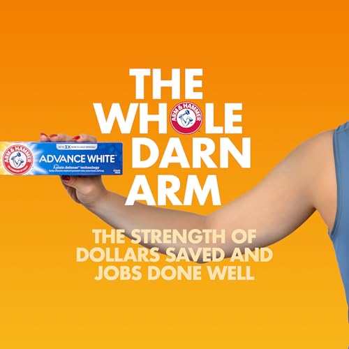 ARM & HAMMER Advance White Whitening Toothpaste - Clean Mint, 6 oz (4-Pack)