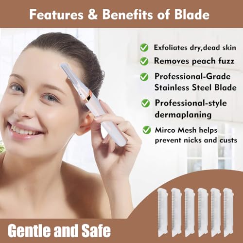 Replacement Blade heads for Finishing Touch Flawless Dermaplane Glo