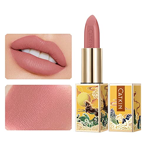 CATKIN 3Pcs Makeup Set Includes BB Cream Air Cushion Foundation C01, Matte Lipstick CO157 and Cheek Blush C04