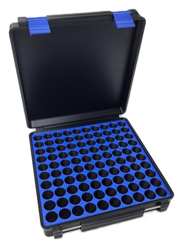 3ml Vial Storage Case - 100 Capacity Hard Shell Freezer Safe