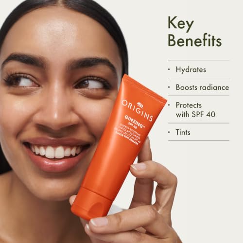 GinZing Tinted Moisturizer SPF 40 with Caffeine & Ginseng, 1.7 oz
