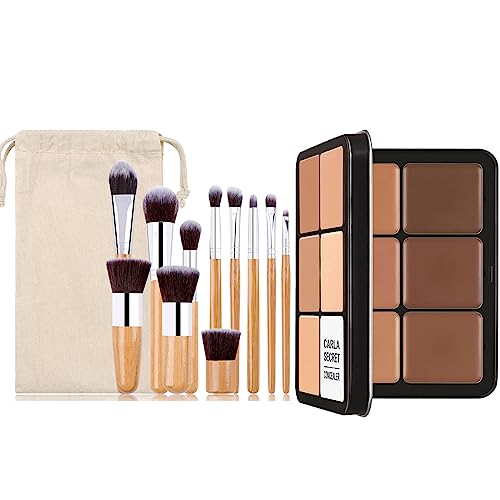 12-Color Full Coverage Concealer Palette with Brushes