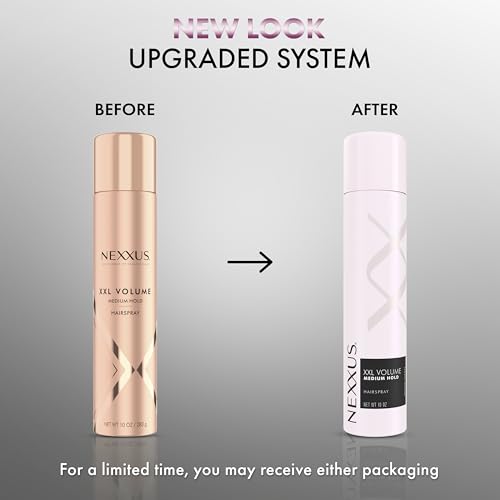 Nexxus Medium-Hold Hairspray XXL Volume for Sky-High Volume & 48H Frizz Control, with StyleProtect Technology 10 oz