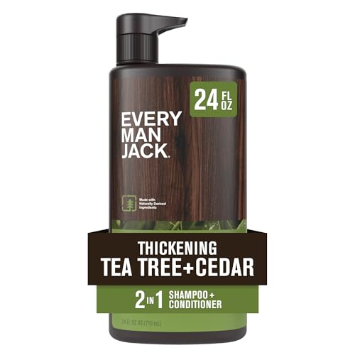 Every Man Jack Tea Tree 2-in-1 Men's Shampoo & Conditioner, 24 oz