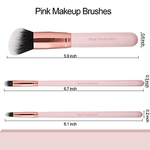 Real Perfection 16-Pc Makeup Brush Set with Eyebrow Razor