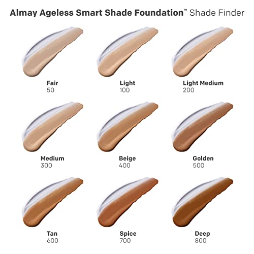 Almay Anti-Aging Foundation, Smart Shade Face Makeup with Hyaluronic Acid, Niacinamide, Vitamin C & E, Hypoallergenic, -Fragrance Free, 400 Beige, 1 Fl Oz (Pack of 1)