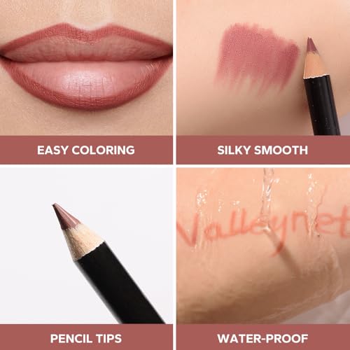 BestLand 12-Color Matte Lip Liner Set - Long-Lasting & Smudge-Proof
