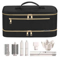 OUUTMEE Black 13-Inch Travel Hard EVA Hair Dryer & Styling Tool Case for Shark Flex Style