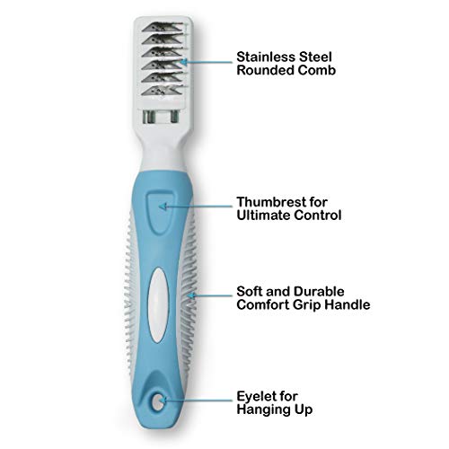 Pets First Pet Mat Remover - Dematting Comb for Dogs & Cats