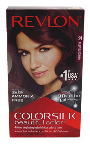 Revlon ColorSilk Deep Burgundy Permanent Hair Color Kit