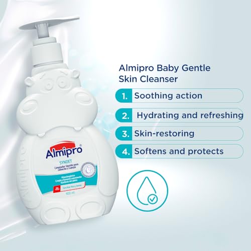 almipro Syndet Baby Hair and Body Wash with Oatmeal and Aloe Vera. 400 gr. - 14 Oz.
