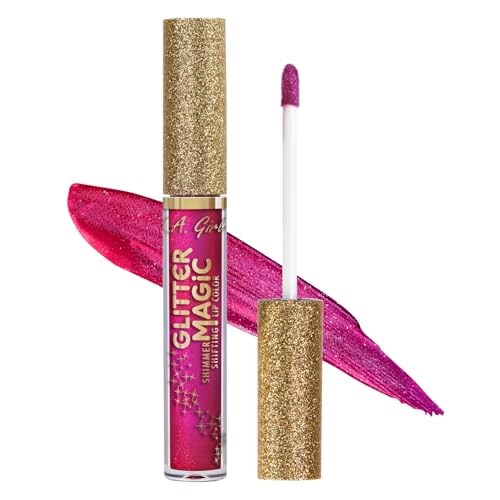 L.A. Girl Glitter Magic Shimmer Shifting Lip Color, Fizzy Fuchsia GLC896