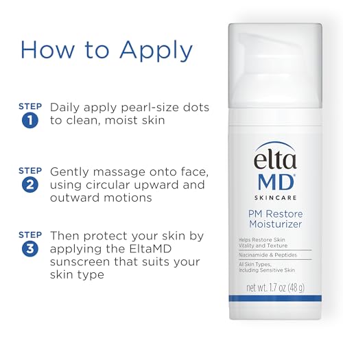 EltaMD PM Restore Night Face Moisturizer 1.7 Fl Oz - Hydrating & Elasticity Boost