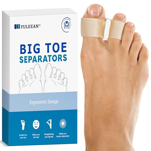 Ergonomic 2-Loop Big Toe Separator - Bunion Corrector & Cushioned Spacers