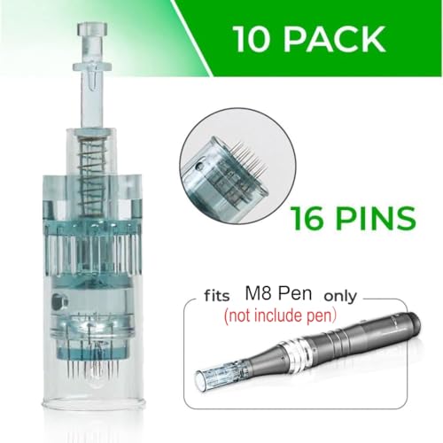 Microneedling Pen Cartridges For Dr Pen Microneedle Machine M8 (10pcs, 16pin) US-16-J1016