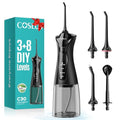 COSLUS C30 Water Dental Flosser with 4 Modes, 300ml Tank, Upgraded DIY Pressure
