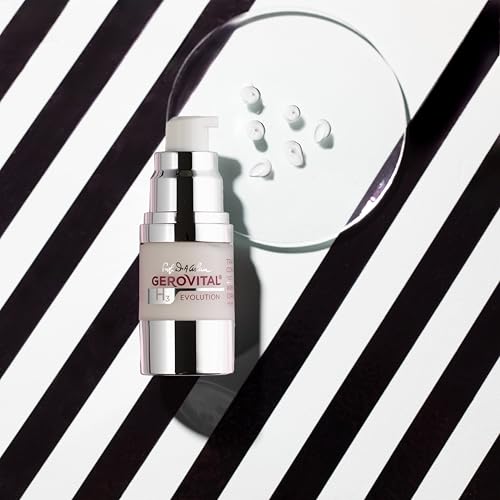 GEROVITAL EVOLUTION Anti-Wrinkle Serum for Eyes, Lips and Forehead Area with Hyaluronic Acid, Vitamin A and E, Reduces Deep Wrinkles, Improves Skin Elasticity, ?15 ml