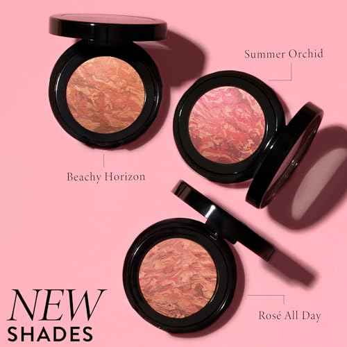 LAURA GELLER NEW YORK Baked Blush-n-Brighten Marbleized Blush for Cheeks - Beachy Horizon - Natural Finish