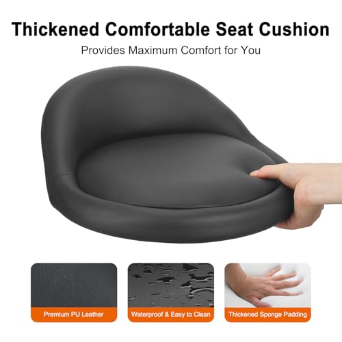 JOSTZHXIN Rolling Stool with Back,Home Office Swivel Chair Height Adjustable, Salon SPA Work Chair Shop Stool
