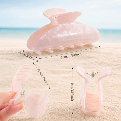 Acrylic Claw Clips for Women - 4 Pack Hair Clips