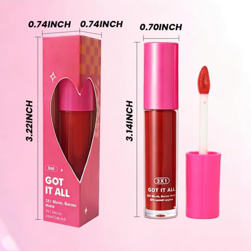 SUAKE 10-Color Lip Gloss Set - High Shine Mirror Finish