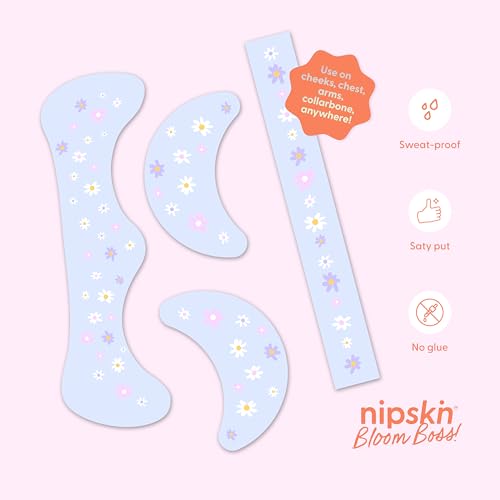 Nipskin Bloom Boss Stick-On Face & Body Patches – 4 Pieces