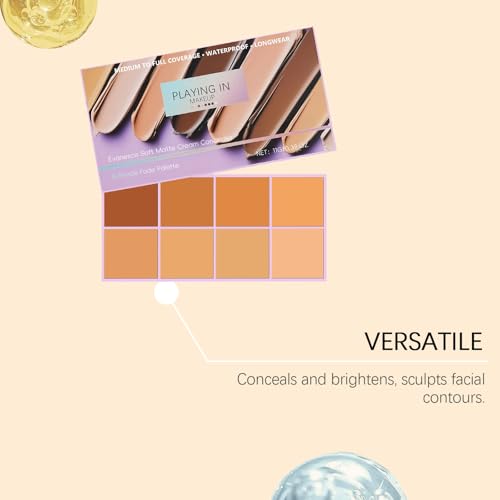 Soft Matte Cream Concealer Palette - 8 Shades Full Coverage