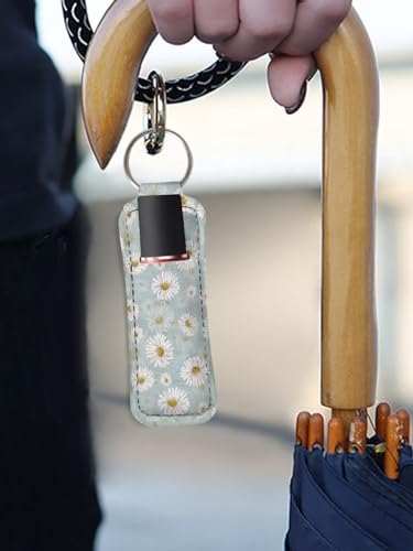 Fashion Women Lipstick Balm Holder with Metal Key Ring