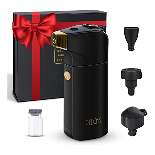 PELCAS Airbrush Makeup Kit with Compressor - Cordless Foundation System