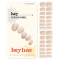 Heyhae Semi Cured Gel Nail Strips - Neutral Jelly Clean Girl Set (28 Strips)