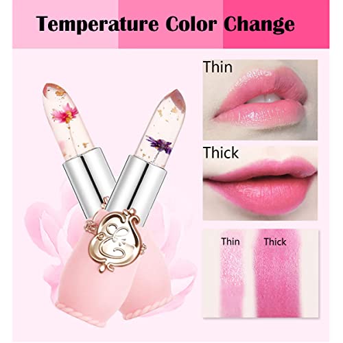 Color Changing Flower Jelly Lipstick - 6 Pack