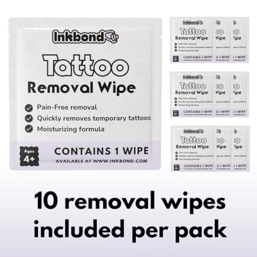 Temporary Tattoo Removal Wipes ? Fast, Gentle, Skin-Safe ? Removes Any Temporary Tattoo in Seconds