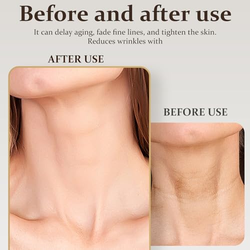 8 Pack Silicone Chest Wrinkle Pad, Reusable Anti Wrinkle Chest Patches for Overnight & Side Sleeping Including 4 Pcs Silicone Neck Patches for Wrinkles