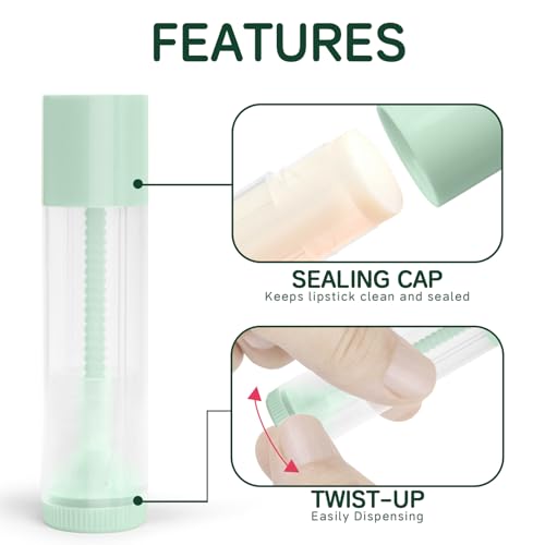 JuLand 50-Slot Lip Balm Filling Tray with Spatulas - Complete DIY Chapstick Making Kit, Compatible with 5.5ml Empty Lip Balm Tubes (Tubes Not Included)