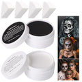 Halloween Face Paint Kit - Black & White Oil-Based Makeup