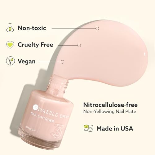 Dazzle Dry Top Coat Step 4 - Quick Dry High Gloss Nail Polish, Non-Toxic (0.5 fl oz)