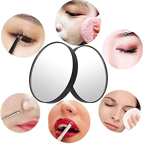 10X Magnifying Makeup Mirror with Suction Cups - 3.46" Diameter