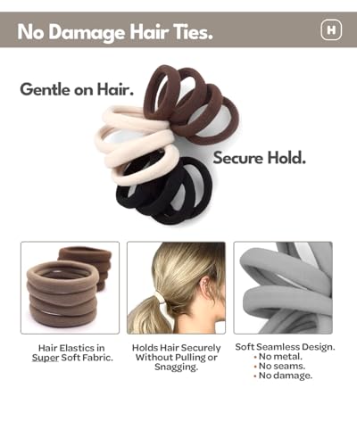 Cyndibands Seamless Hair Ties Blonde 12-Count No Damage